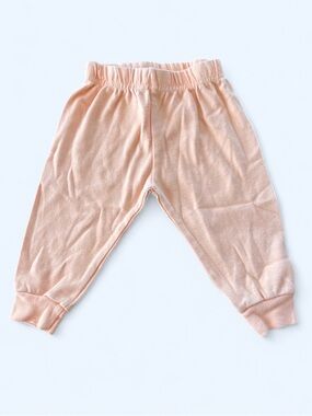 Unisex 6-9 months baby peach joggers